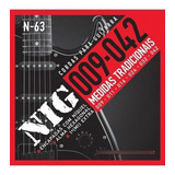 Cuerdas De Guitarra Electrica Nig N-63 9-42 Niquel