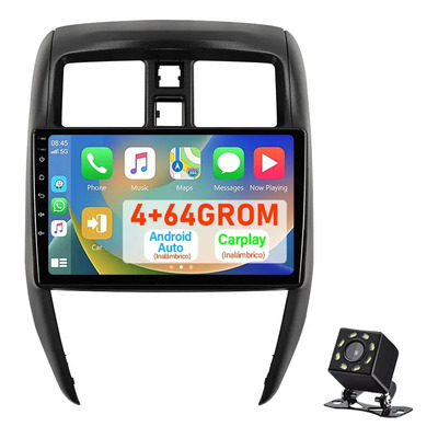 Android Estéreo Para Nissan Versa 2015-2019 Carplay Gps 64gb | Envío gratis