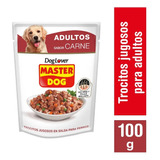 Alimento Húmedo Perro Master Dog Trocitos De Carne 100 G
