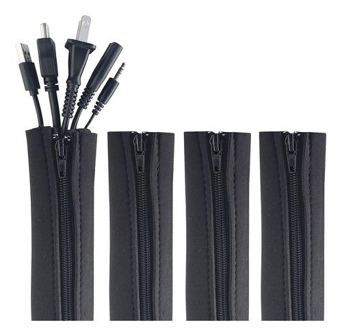 Wrap-it Storage - Funda De Cable Con Cremallera De 24 X 4 Pu