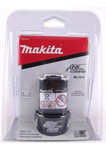 Bateria 12v Bl1014 Parafusadeira Makita Hp330 Df330 196338-0