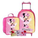 Mochila Escolar Infantil Minnie Costas Menina Pronta Entrega