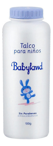 Talco Hipoalergénico Para Niños 100 Gr Babyland (1 Unid)