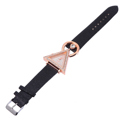 Reloj De Mujer, Reloj De Moda Triangular Con Diamantes De Im