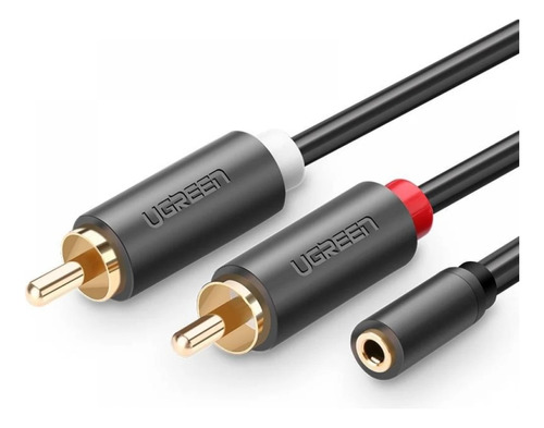 Cable Adaptador Rca Macho A Plug 3.5mm Hembra 1 Mts / Ugreen