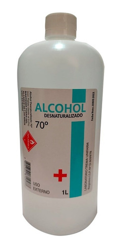 Alcohol Desinfectante Desnaturalizado Botella 1 Litro 