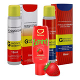 Gel De Macho Paracetaduro E Gel Beijável Yummy E Nocucedim Sabor Morango