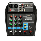 Consola De Mezcla De Sonido Tu04 Bt Grabar 5v 2a Phantom Pow