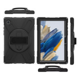 Funda Antichoque Para Samsung Tab A8 10.5 + Base + Correa