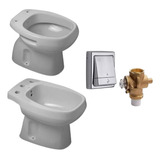 Roca Monaco Combo Inod Corto+bidet 3ag+fv Valv+tapa Dual