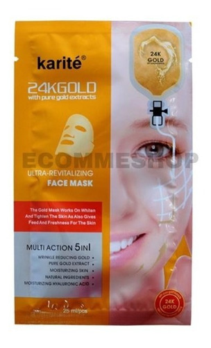 Mascara Facial Hidratante Esencia De Oro 24k Pack 10 Unid