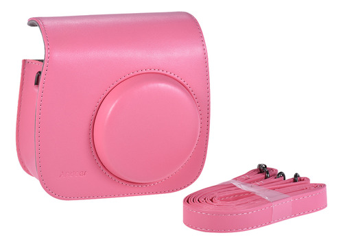 Funda De Cámara Pu Andoer Rosa Con Instax Mini Fujifilm Para