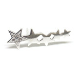 Aros Trepadores Estrellas Circón Cubic Plata 925 Por Unidad