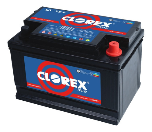 Bateria Auto 12x75 Gran Potencia Y Durabilidad 12v Clorex *