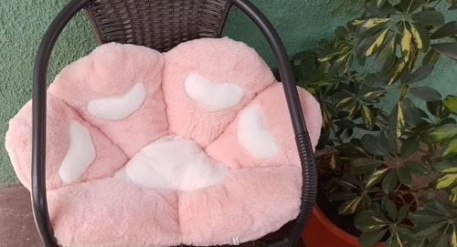 Cojín Para Silla/asiento Peluche Garrita Gato  Mascota