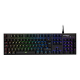 Teclado Gamer Hyperx Alloy Fps Qwerty Inglés Us Color Negro Con Luz Rgb