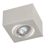 Plafón Moderno Dicroico Cuadrado 1 Luz Apto Led