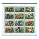 1996 Insectos- Mariposas- Liberia (bloque) Mint