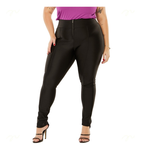 Calça Plus Size Feminina Prada Original Skinny Efeito Lipo