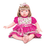 Baby Kiss Boneca Loira Estilo Menina 47cm Reborn Sid Nyl