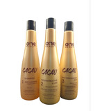 Kit 3 Pasos Alisado Sin Formol Cacau 500 Ml. One Beauty