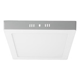 Panel Led Cuadrado Sobrepuesto De 18w, Luz Día 6500k