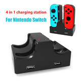 Estación De Carga Para 4 Controles Joy Nintendo Switch,