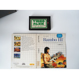 Cartucho Master System Rambo 3 ! Capa E Estojo Original 