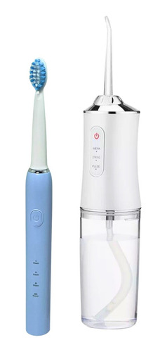 Kit Higiene Irrigador Bucal + Escova Dental Elétrica Prática
