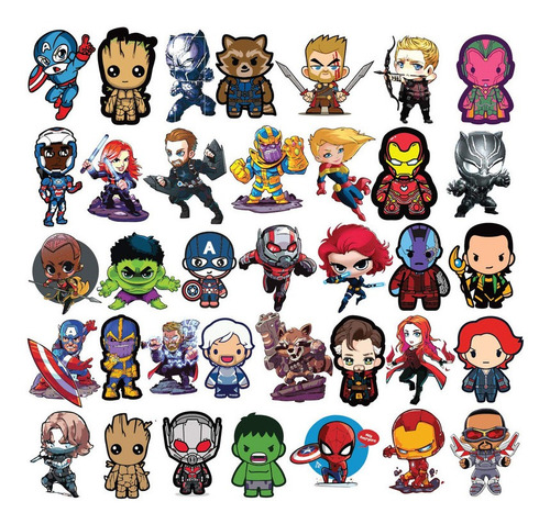 Planilla De Stickers Super Heroes Mod 6  Aprox 28cm