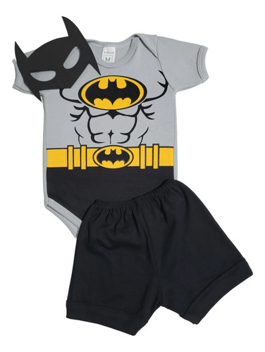 Kit Body Bebê +boina+short Mesversário Personagens Bebê | Parcelamento sem juros