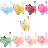 Halloluck Juego De 9 Figuras De Gato En Miniatura De Colores