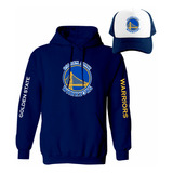 Kit De Sudadera + Gorra Sublimada Mod Golden State Warriors