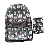 Set Escolar Mochila Kuromi + Cartuchera Desplegable