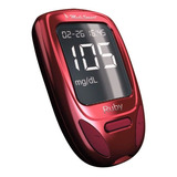 Glucómetro Ruby - Medidor De Glucosa En Sangre - Medismart Color Rojo