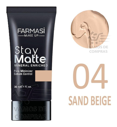 Base De Maquillaje Farmasi Stay Matte Infalible Mate Natural