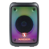 Bafle Kaiser 4  Flama Ksw-7004 Color Negro