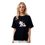 Playera Camiseta Con Estampado De Vaca Moda Mujere Comodidad