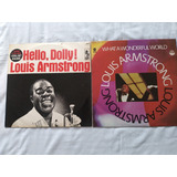 Lp Vinil Louis Armstrong 2 Discos Nacionais Ótimos