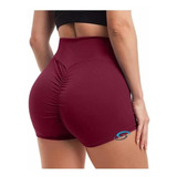 Gym Short Licra Deportiva Levanta Pompa Sexy Correr Moda Pli