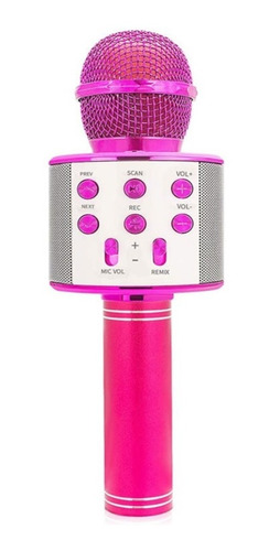 Microfono Parlante Karaoke Ws-858 Inalambrico Bluetooth