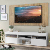 Rack C/ Painel Tv 65 Londres Multimóveis Branco/rustic