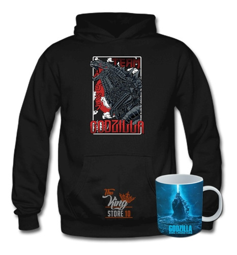 Poleron + Taza, Godzilla, Monsters, Dtf, Xxxl / Thekingstore10