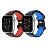 Paquete De 2 Correas Deportivas Para Apple Watch De 1.496 Pu