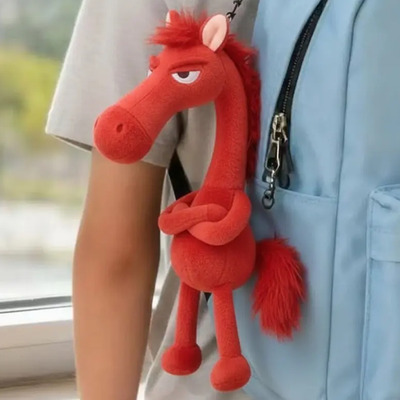 Llavero Peluche Caballo Rojo Juguete Regalo Infantil 1unid