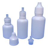 100 Goteros De Plastico Blanco De 10 O 15 O 20 Ml.