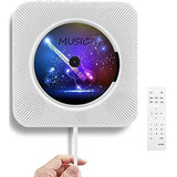 Discmans Portátil Con Bluetooth Y Control Remoto, Blanco