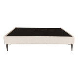 Base Cama Queen Size Dicasa Slim Beige Claro