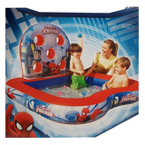 Piscina Interativa Marvel Spider-man 170 Litros - Bestway Cor Verm/azul