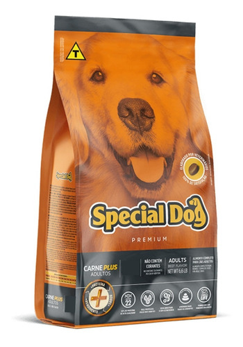 Ração Special Dog Premium Carne Plus Todas As Raças 15kg